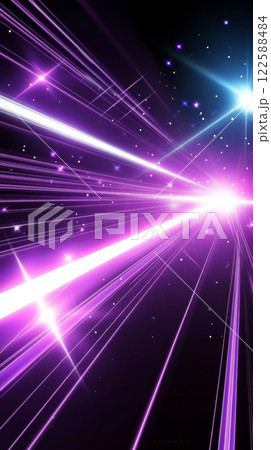 Vibrant abstract background with purple light beams 122588484