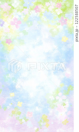 Pastel floral background with soft colors and textures Pastel floral background with soft colors and textures 122588507