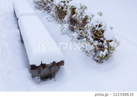 冬支度 雪囲い 冬支度 雪囲い 122588610