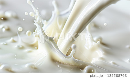"注ぐミルクのスプラッシュな背景." 122588768