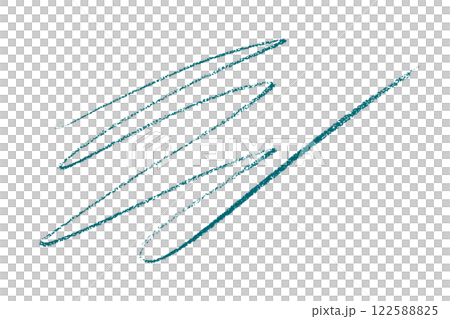 green pencil strokes isolated on transparent background green pencil strokes isolated on transparent background 122588825