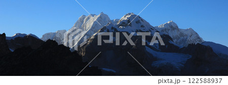 High mountains in the South of Gokyo Ri, Nepal. High mountains in the South of Gokyo Ri, Nepal. 122588937