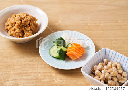 納豆　糠漬け　味噌 122589057