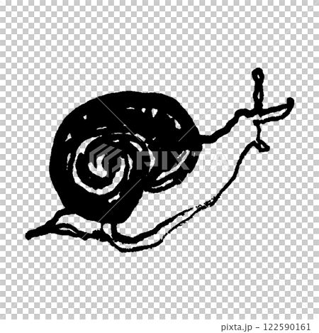 蝸牛線描插圖 122590161