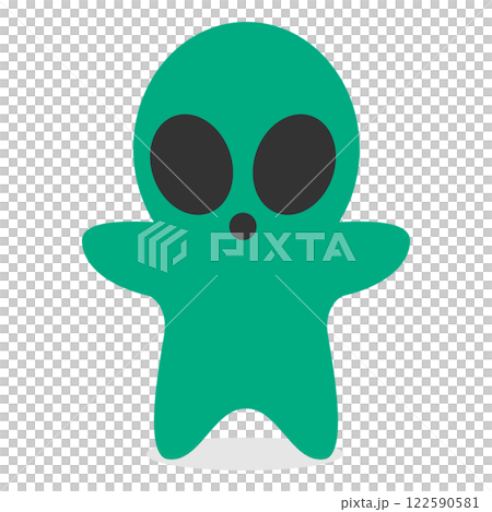 Cute alien character illustration Cute alien character illustration 122590581