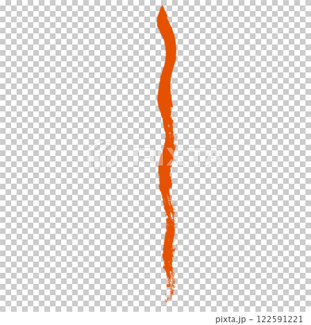 はい、ここ注目ですよ！のライン 朱色 122591221