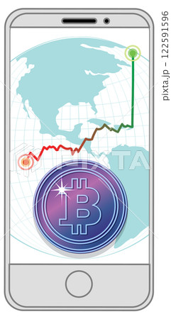 Cryptocurrency Growth on Mobile Platform 122591596