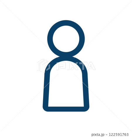 人物のアイコンイラスト 122591763