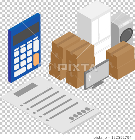 Isometric moving quote image material 122591794