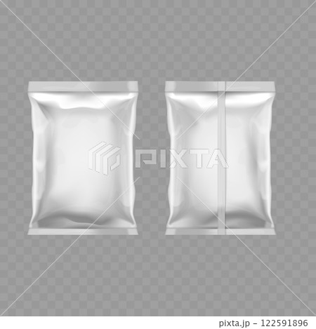 Transparent Plastic Packaging Mockup with Zip Lock Vector Transparent Plastic Packaging Mockup with Zip Lock Vector 122591896