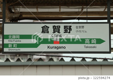 倉賀野駅駅名標 122594274