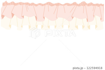 豪華なフリルの装飾ベクターイラスト素材 122594918