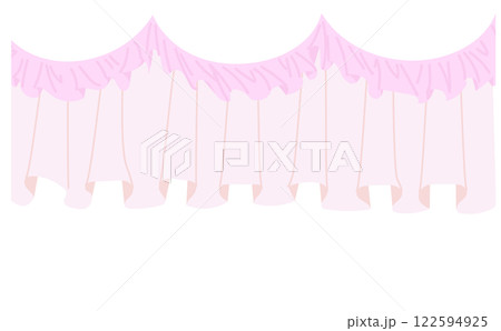 豪華なフリルの装飾ベクターイラスト素材 豪華なフリルの装飾ベクターイラスト素材 122594925
