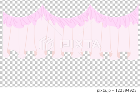 豪華なフリルの装飾ベクターイラスト素材 豪華なフリルの装飾ベクターイラスト素材 122594925