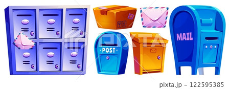 Postal mail delivery set 122595385
