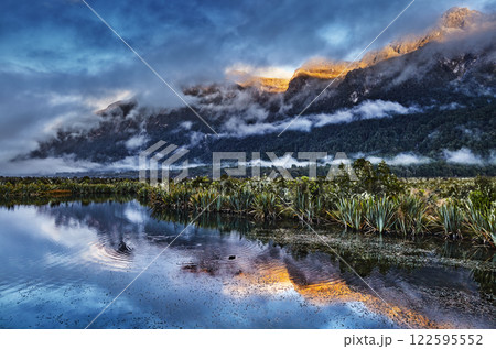 Mirror Lakes, New Zealand Mirror Lakes, New Zealand 122595552