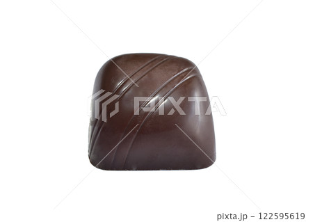 Chocolate candy with filling. Chocolate candy with filling. 122595619