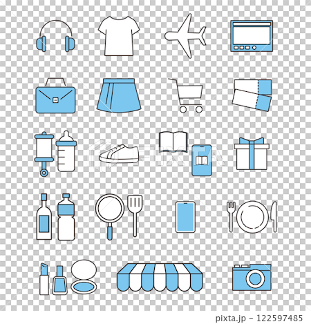 購物圖標集 122597485