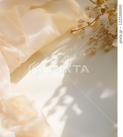 Elegant background scene For placing cosmetic and jewelry products. Elegant background scene For placing cosmetic and jewelry products. 122598000