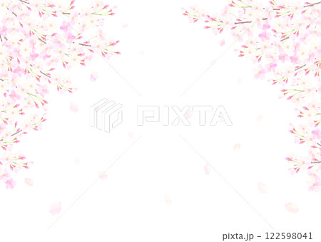 満開の桜のフレーム 入学式・卒業式 満開の桜のフレーム 入学式・卒業式 122598041