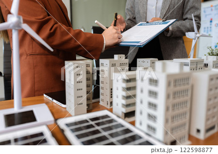 Home Insurance and Real estate investment concept, new client after signing agreement contract with approved property application form. 122598877