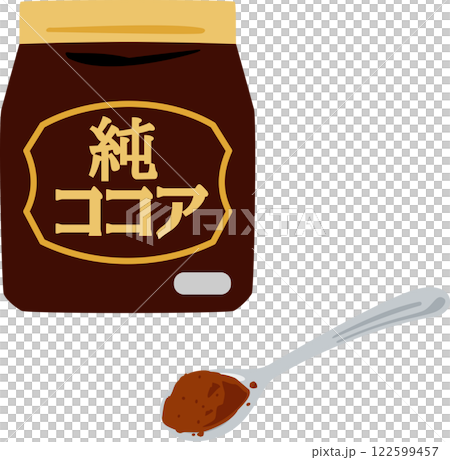 Bag of pure cocoa 122599457