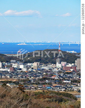 三舟山からの展望（千葉県君津市） 122600538