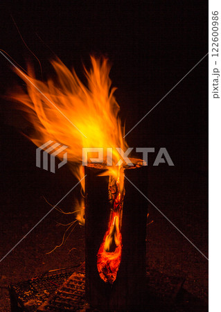 キャンプ　家族　自然　アウトドア 122600986