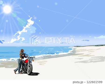 海を眺める少女 海を眺める少女 122601599