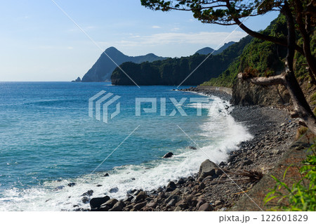 夏の伊豆旅行　シュノーケリング　海水浴 122601829