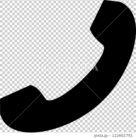 黒い電話のアイコン黒 122602791