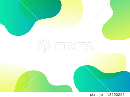 ウェーブする不定形の背景デザイン 122602984