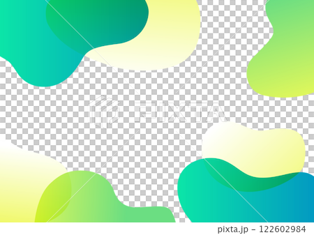 ウェーブする不定形の背景デザイン 122602984
