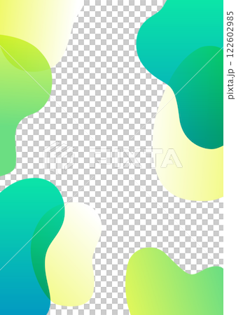ウェーブする不定形の背景デザイン ウェーブする不定形の背景デザイン 122602985
