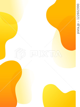 ウェーブする不定形の背景デザイン 122602990