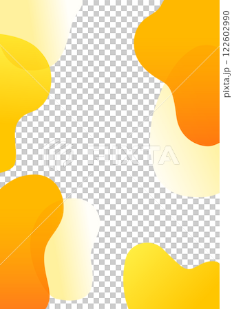 ウェーブする不定形の背景デザイン 122602990