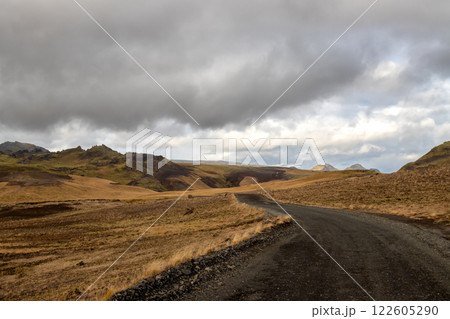 Mountains and landscape in Katla geopark, Iceland Mountains and landscape in Katla geopark, Iceland 122605290