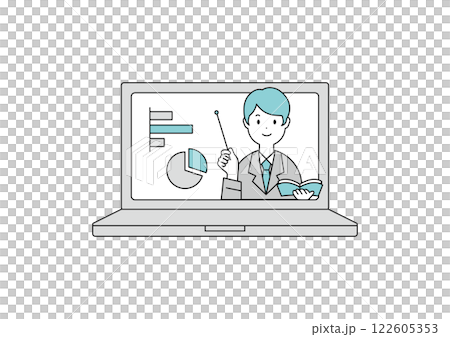 Image illustration of online classes 122605353