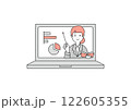 オンライン授業のイメージイラスト素材 122605355