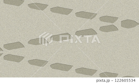 Gray dotted spots on a rough surface at an angle 122605534