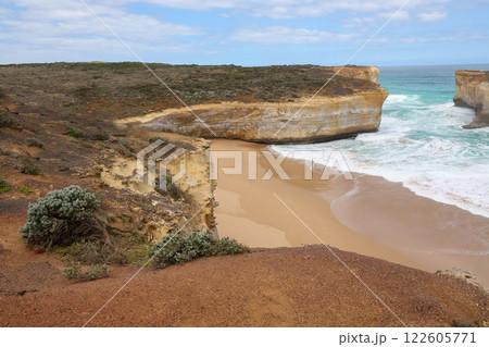 View of landscape and seascape the london bridge location is beautiful good view point at great ocean road australia 122605771