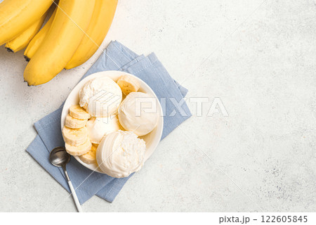 Banana ice cream and bananas 122605845