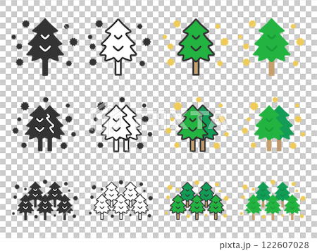 雪松樹花粉圖示插圖集 雪松樹花粉圖示插圖集 122607028