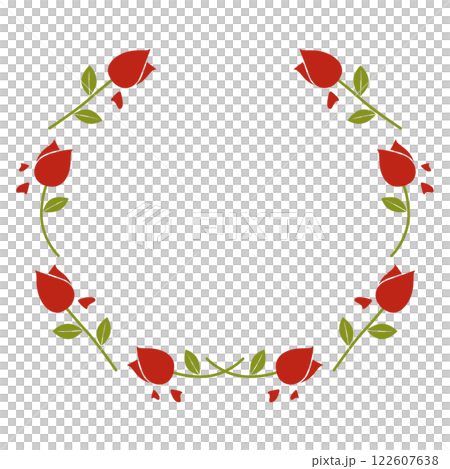 Rose flower frame Rose flower frame 122607638