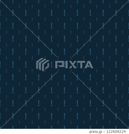 Exclamation marks repetition abstract seamless background Exclamation marks repetition abstract seamless background 122609224