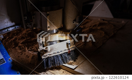 Machine Tool Equipment Industrial Workshop Enterprise Wood Processing Wooden Planks. Machine Tool Equipment Industrial Workshop Enterprise Wood Processing Wooden Planks. 122610124