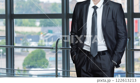 Business style and confidence to succeed. 122613213