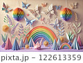 LGBTQ+をイメージした折り紙アート 122613359