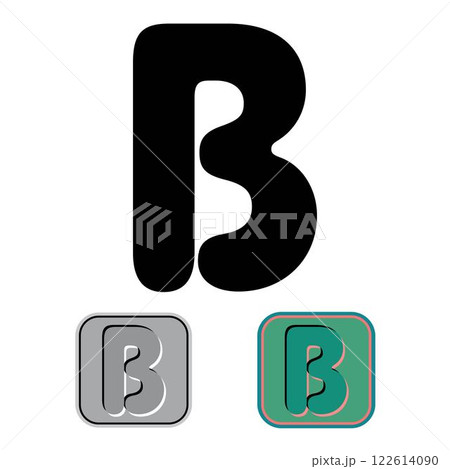 Art Blister Initial Caps Font Capital Letter B 122614090