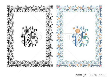 Vintage traditional realistic frames set on white background isolated vector illustration Vintage traditional realistic frames set on white background isolated vector illustration 122614588